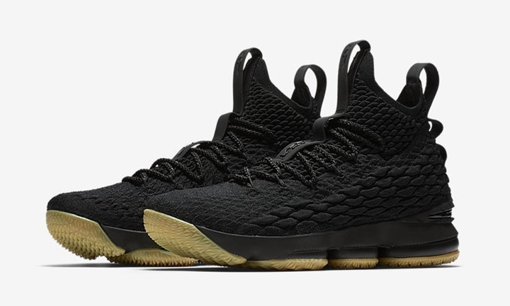 11/25発売！ナイキ レブロン 15 “ブラック/ガム” (NIKE LEBRON 15 “Black/Gum”) [897649-001]