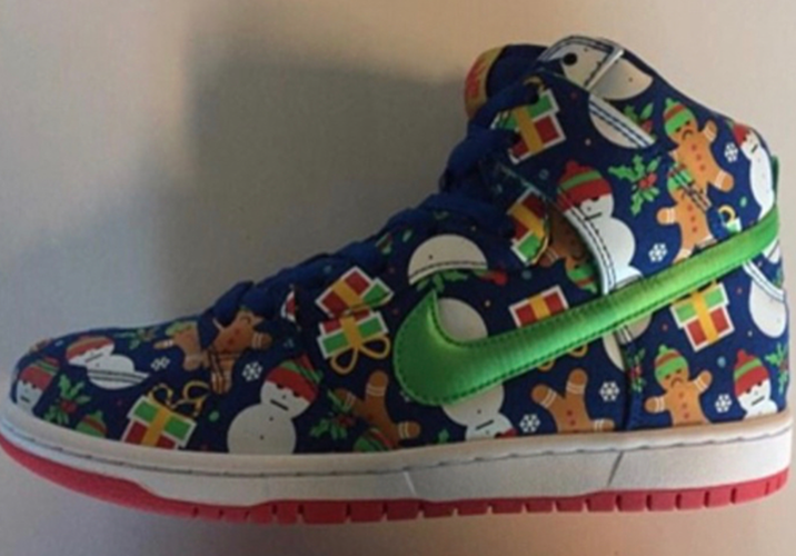 NIKE ナイキ CONCEPTS SB DUNK HIGH TRD QS UGLY CHRISTMAS SWEATER (881758-446) コンセプツ ダンク ハイ アグリー クリスマス セーター ブルーリボン アトムレッド サイズ：US10 28.0cm スニーカー コラボ【メンズ】【美品】