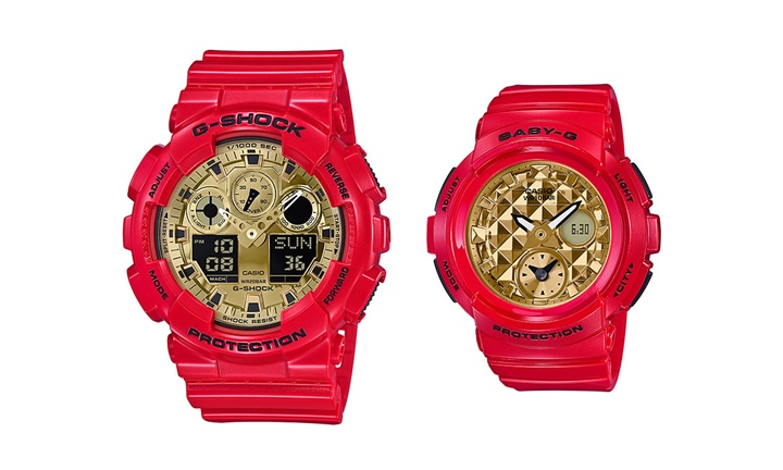 G-SHOCKから、レッドをテーマカラーに用いたペアモデルが12月発売 (Gショック ジーショック)