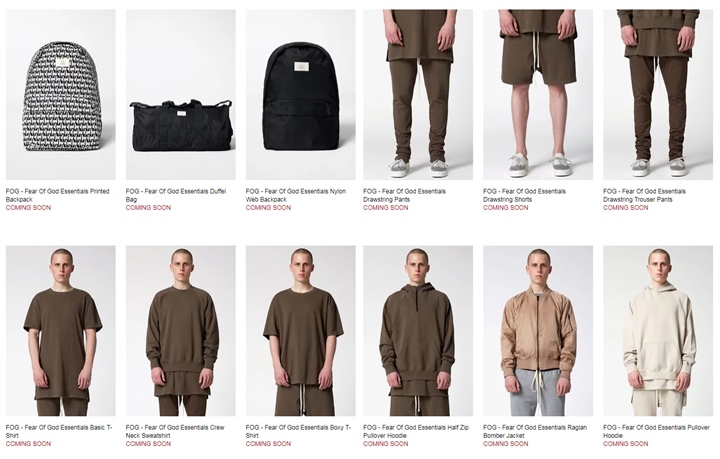 FEAR OF GOD x PacSun “F.O.G. ESSENTIAL”が12/9からリストック (フィア オブ ゴッド)