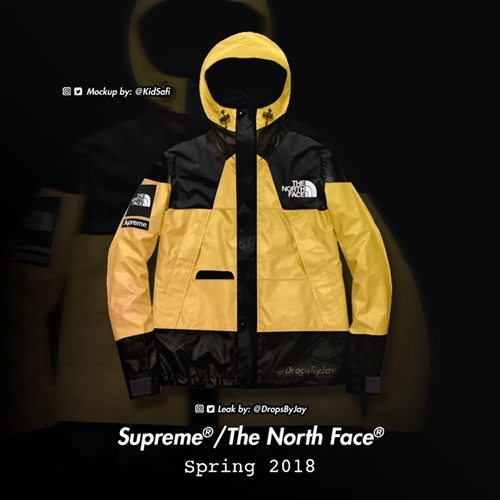 【リーク】2018年 春夏モデルか？シュプリーム (SUPREME) × ザ・ノース・フェイス (THE NORTH FACE)との新たなコラボモックアップが登場！