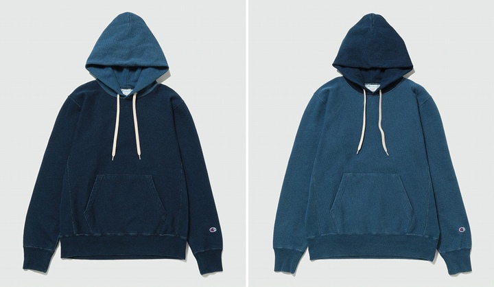 Champion for ADAM ET ROPE Exclusive Indigo Hoodie 2カラーが2018年3月上旬発売 (チャンピオン フォー アダム エ ロペ エクスクルーシブ インディゴ フーディー)