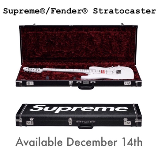 国内12/16発売か！？SUPREME 2017 F/W × FENDER Stratocaster (シュプリーム 2017 秋冬 フェンダー ストラトキャスター)