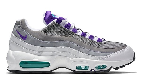 2018年リリース！ナイキ ウィメンズ エア マックス 95 ホワイト/グレープ” (NIKE WMNS AIR MAX 95 “White/Grape”) [307960-109]