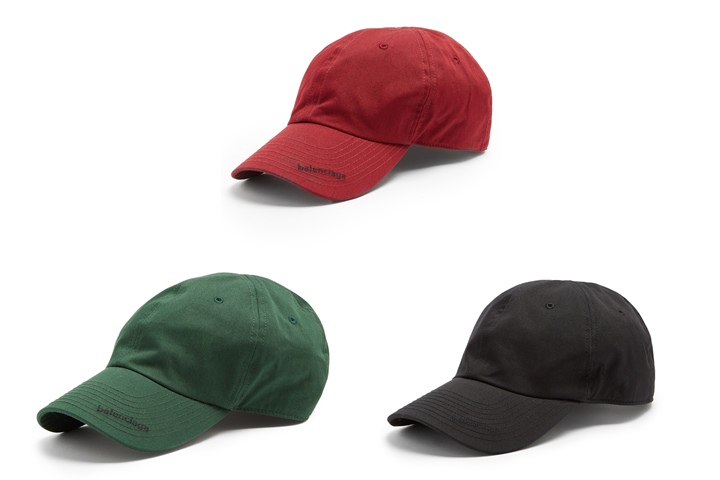 BALENCIAGA "Logo embroidered cotton cap" (バレンシアガ)