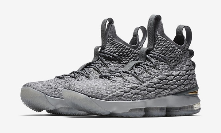 【オフィシャルイメージ】12/26発売！ナイキ レブロン 15 “ウルフ グレー/メタリック ゴールド” (NIKE LEBRON 15 “Wolf Grey/Metallic Gold”) [897649-005]