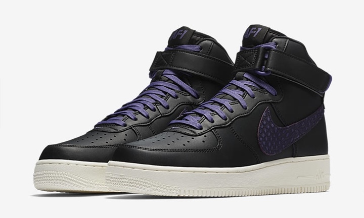 ナイキ エア フォース 1 ハイ 07 "ブラック/パープル ダイナスティー" (NIKE AIR FORCE 1 HIGH 07 "Black/Purple Dynasty") [806403-014]