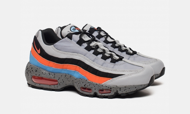 ナイキ エア マックス 95 プレミアム “ウルフ グレー/セーフティ オレンジ” (NIKE AIR MAX 95 PREMIUM “Wolf Grey/Safety Orange”) [538416-015]