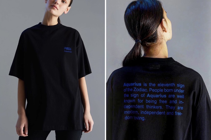 十二星座のシンボルをプリントしたVETEMENTS “Horoscope TEE” (ヴェトモン)