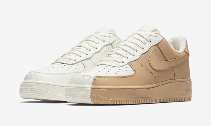 【オフィシャルイメージ】ナイキ エア フォース 1 07 プレミアム “スプリット” ホワイト/タン (NIKE AIR FORCE 1 07 PREMIUM “SPLIT” White/Tan)