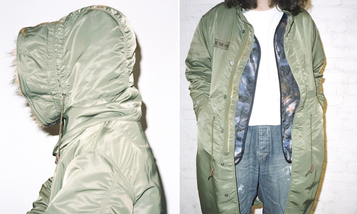 Stussy × Alpha M51 Fishtail Parka / MA-1