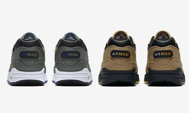 【オフィシャルイメージ】1/11発売！AIR MAX 93のロゴをヒールに配置したナイキ エア マックス 1 プレミアム 2カラー (NIKE AIR MAX 1 PREMIUM) [875844-300,700]