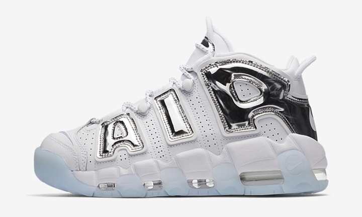 【オフィシャルイメージ】2/2発売！ナイキ ウィメンズ エア モア アップテンポ “クローム” (NIKE WMNS AIR MORE UPTEMPO “Chrome”) [917593-100]