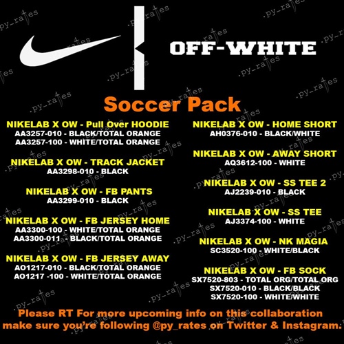 OFF-WHITE × NIKEがFIFA WORLD CUP アパレルをリリース予定！ (オフホワイト ナイキ フィファ ワールド カップ)