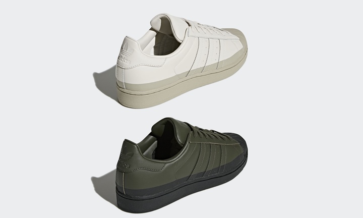 上下2分割にディッププリントしたアディダス オリジナルス スーパースター 2カラー (adidas Originals SUPERSTAR "Sesame/Night Cargo") [CM8075,8076]