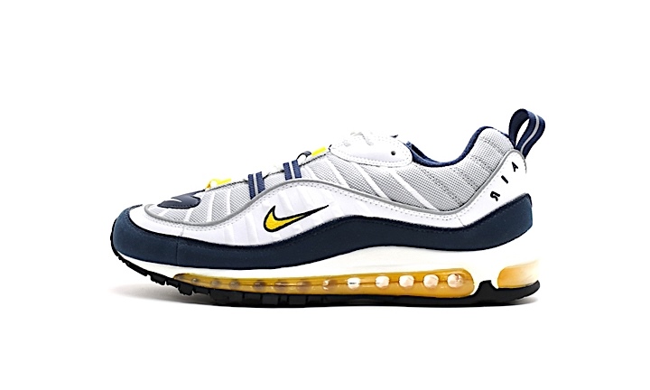 1/26発売予定！ナイキ エア マックス 98 “ホワイト/ツアー イエロー/ミッドナイト ネイビー” (NIKE AIR MAX 98 “White/Tour Yellow/Midnight Navy”) [640744-105]