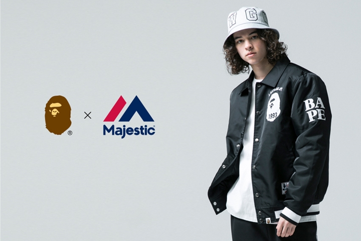 A BATHING APE × MLBユニフォームサプライヤー「MAJESTIC」が1/13から発売 (ア ベイシング エイプ マジェスティック)