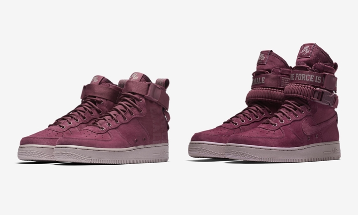 1/11発売！ナイキ ウィメンズ スペシャル フィールド エア フォース 1 “ビンテージ ワイン” (NIKE WMNS SPECIAL FIELD AIR FORCE 1 {SFAF-1} FORCE IS FEMALE “Vintage Wine”) [AJ1698,AJ1700-600]