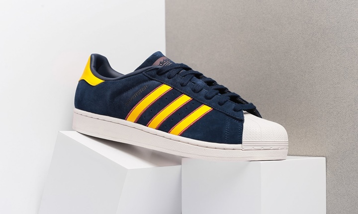 アッパーにスエードを採用したアディダス オリジナルス スーパースター 2カラー (adidas Originals SUPERSTAR “Burgundy/MidNight Navy”) [CM8079,8080]