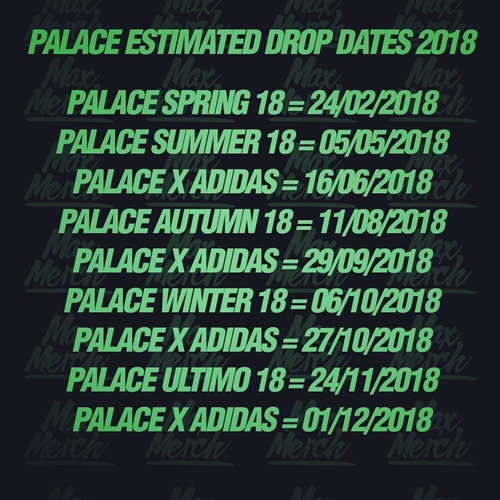 Palace Skateboards 2018年 リリースデータが登場 (パレス 2017)