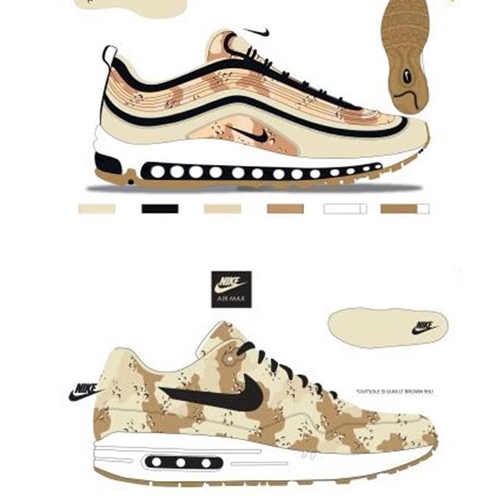 2018年 秋発売予定！ナイキ "デザート カモ パック" エア マックス 1/97 (NIKE "Desert Camo Pack" AIR MAX 1/97)