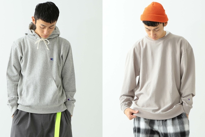 Champion × BEAMS 別注 ルーズフィット ロングTEE/ドットプリント プルオーバーパーカーが2月下旬発売 (チャンピオン ビームス)