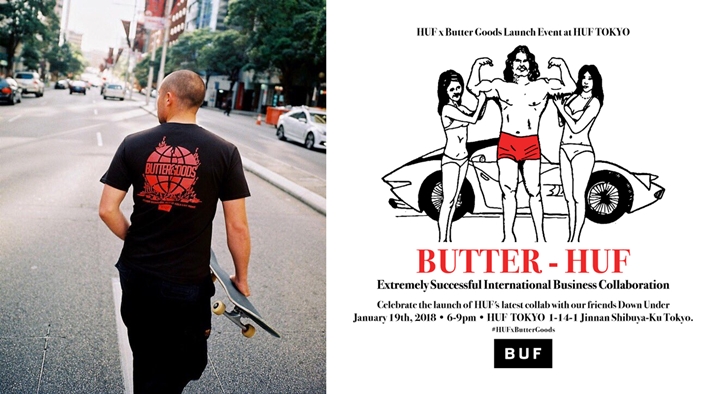HUF × BUTTER GOODSが1/19から展開 (ハフ バターグッズ)
