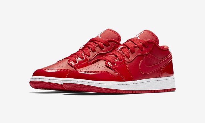 ナイキ GS エア ジョーダン 1 レトロ ロー “ユニバーシティー レッド/ホワイト” (NIKE AIR JORDAN 1 RETRO LOW “University Red/White”) [553560-601]