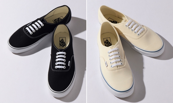 ミッドソールのラインがアクセント！VANS AUTHENTIC "Black/Off White" (バンズ オーセンティック "ブラック/オフホワイト")