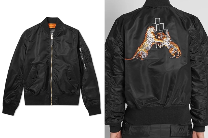 MARCELO BURLON × ALPHA INDUSTRIES TIGER MA-1 JACKET (マルセロ・バーロン アルファ インダストリーズ)