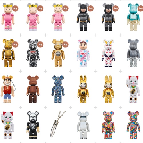 atmos、A BATHING APE、ガンダム、バレンタインなど、受注生産/限定販売ベアブリック2018年01月度！ (BE@RBRICK)