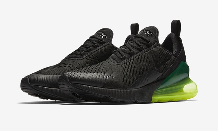 【オフィシャルイメージ】ナイキ エア マックス 270 “ブラック/イエロー” (NIKE AIR MAX 270 “Black/Yellow”) [AH8050-011]