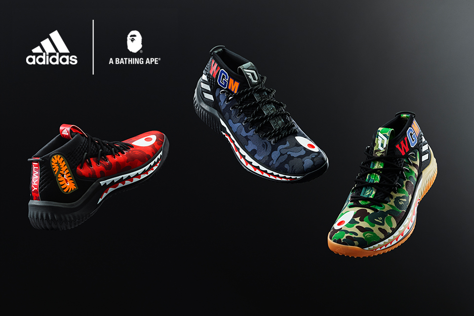 2/24発売！A BATHING APE × adidas Dame 4 “BAPE Pack” (ア ベイシング エイプ アディダス ダミアン・リラード 4 “ベイプ パック”) [AP9974,9975]