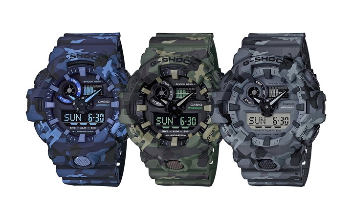 G-SHOCKからファッションアイテムの定番である「カモフラージュ」をテーマにしたNewモデルが2018年2月発売 (Gショック ジーショック)