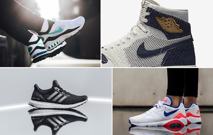 【まとめ】2/2発売の厳選スニーカー！(NIKE AIR MAX 93 “White/Sport Turquoise”)(AIR MAX 180 “White/Ultramarine”)(AIR JORDAN 1 HIGH OG “RE2PECT” Sail/Midnight Navy)(adida ULTRA BOOST 5th)他