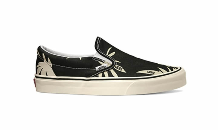 VANS CLASSIC SLIP-ON SF SUMMER LEAF SURF "Black/White" (バンズ クラシック スリッポン SF サマーリーフ “ブラック/ホワイト”)