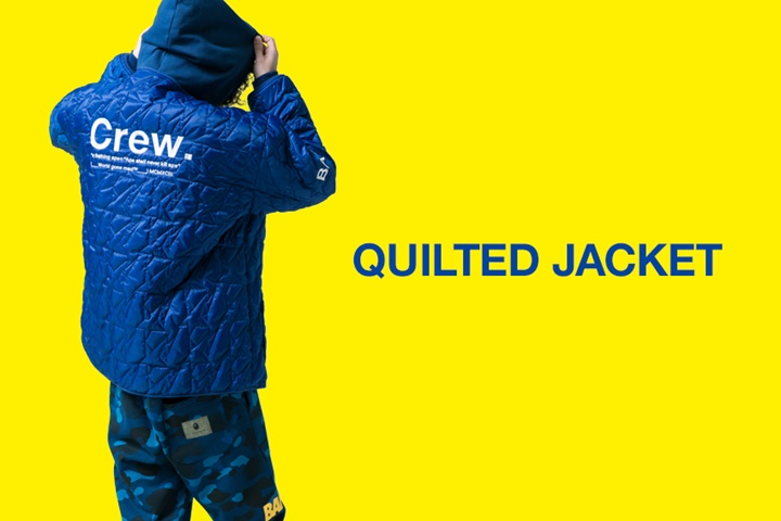 A BATHING APEからSTA パターンをキルティングしたジャケット「QUILTED JACKET」が2/10発売 (ア ベイシング エイプ)