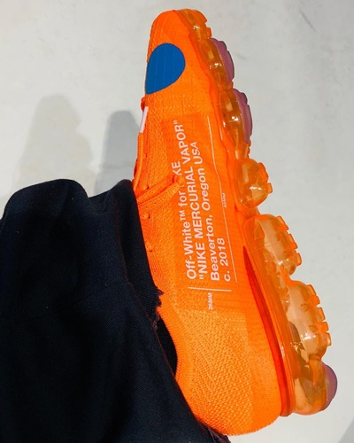 【リーク】オレンジカラーのOFF-WHITE c/o VIRGIL ABLOH × NIKE Part 2 MERCURIAL VAPORMAX (オフホワイト ナイキ パート 2 マーキュリアル ヴェイパーマックス)