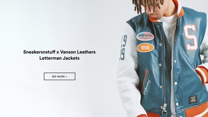 2/10発売！Sneakersnstuff × VANSON Leathers Letterman Jacket (スニーカーズンスタッフ バンソン レザー レターマン ジャケット)