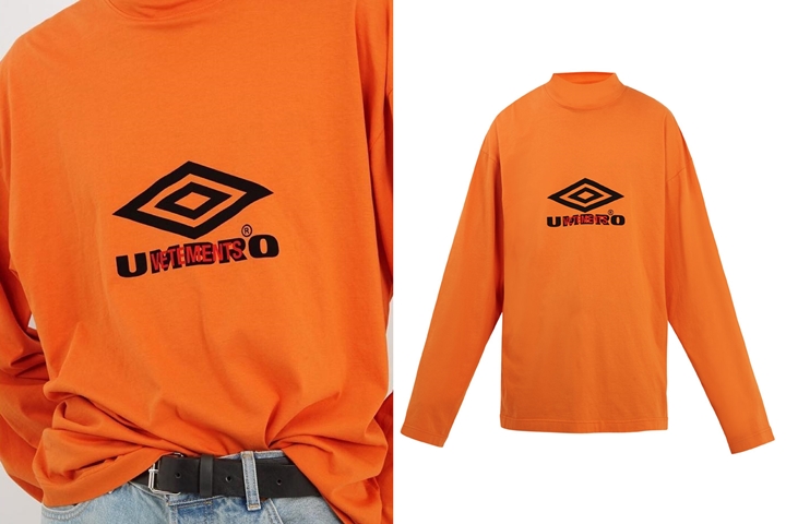 VETEMENTS x Umbro "long-sleeved jersey T-shirt" (ヴェトモン アンブロ)