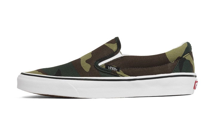 Woodland Camo柄を施したVANS Slip-On (バンズ スリッポン ウッドランド カモ)