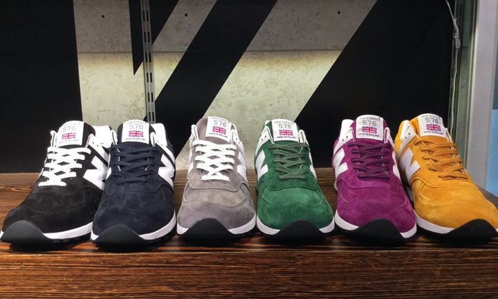 New Balance M576の30周年アニバーサリーモデル！発色の良いオールピッグスキンスエードでビビッドに彩った全6色がリリース (ニューバランス)