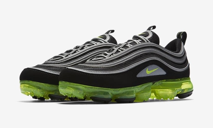 【オフィシャルイメージ】3/9発売予定！NIKE AIR VAPORMAX 97 “Black/Volt” (ナイキ エア ヴェイパーマックス 97 “ブラック/ボルト”) [AJ7291-001]