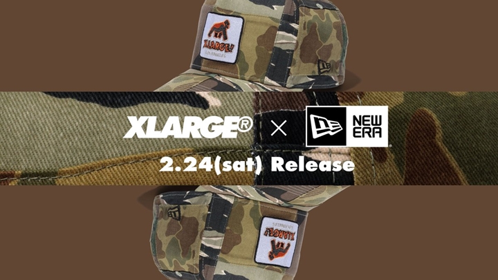 「Patchwork Camo」カラーのXLARGE WALKING APE × New Eraが2/24から発売 (エクストララージ ウォーキング エイプ ニューエラ)