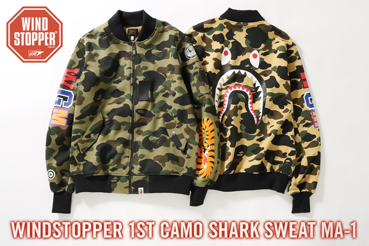 アベイジングエイプ　WINDSTOPPER SHARK SWEAT JACKE