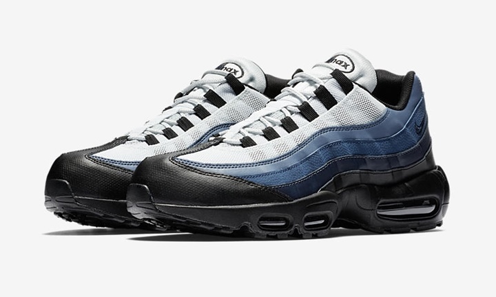 【オフィシャルイメージ】ナイキ エア マックス 95 エッセンシャル “ホワイト/ブルー/ブラック” (NIKE AIR MAX 95 ESSENTIAL “White/Blue/Black”) [749766-028]