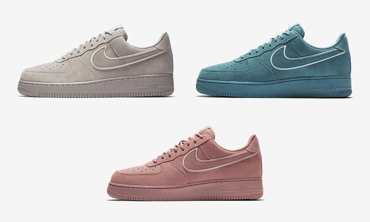 ナイキ エア フォース 1 07 LV8 ロー スエード “スウッシュ ボーダー” (NIKE AIR FORCE 1 07 LV8 LOW SUEDE “Swoosh Border") [AA1117-201,400,601]