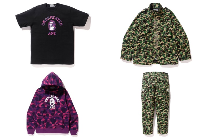 【速報】UNDEFEATED × A BATHING APE 2018 S/S コラボが3/3から展開 (アンディフィーテッド ア ベイシング エイプ)