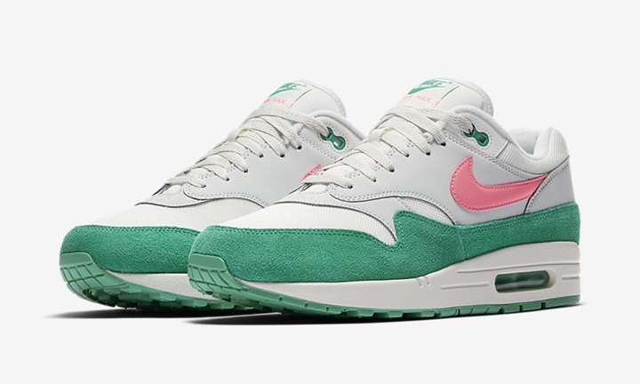 【オフィシャルイメージ】ナイキ エア マックス 1 ”サミット ホワイト/キネティック グリーン” (NIKE AIR MAX 1 “Summit White/Kinetic Green”) [AH8145-106]