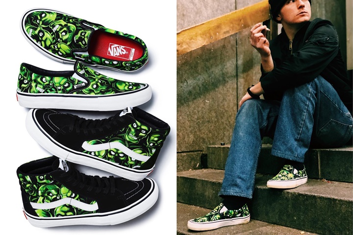 【速報】国内3/3発売！VANS × SUPREME 2018 SPRING/SUMMER Skull Pile Slip-On/Sk8-Hi (シュプリーム バンズ)